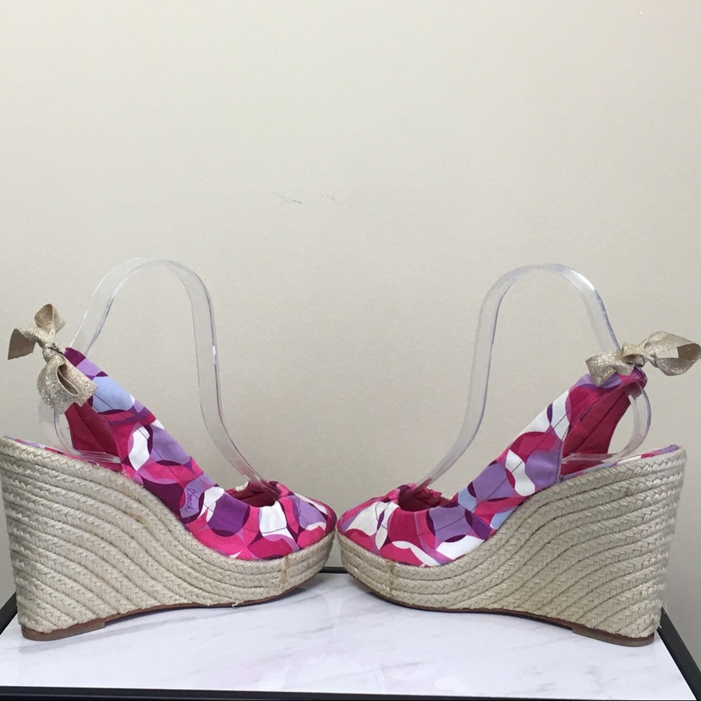 Coach Maritza Espadrille Wedge Sandal size 7 - Picture 5 of 7